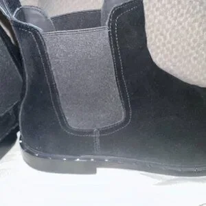 Valentino Garavani Suede Soul Rockstud Chelsea Boots - Black - Men\'s Size 10 Valentino Garavani - Rockstud M-Way Beatle Chelsea Boot, 50mm main image 3